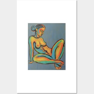 Colourful Nude 1 Posters and Art